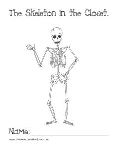 Coloring Your Skeleton! - The Skeleton In The Closet