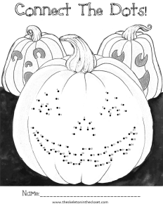 pumpkin connect the dots